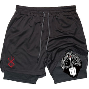 Shorts de Compressão Berserk Guts Espada