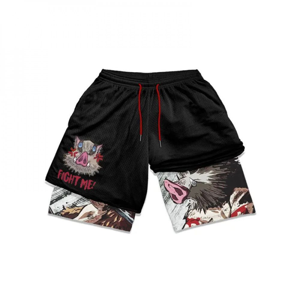 Shorts de Compressão Inosuke Demon Slayer