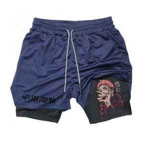 Shorts de Compressão Sukuna Jujutsu Kaisen