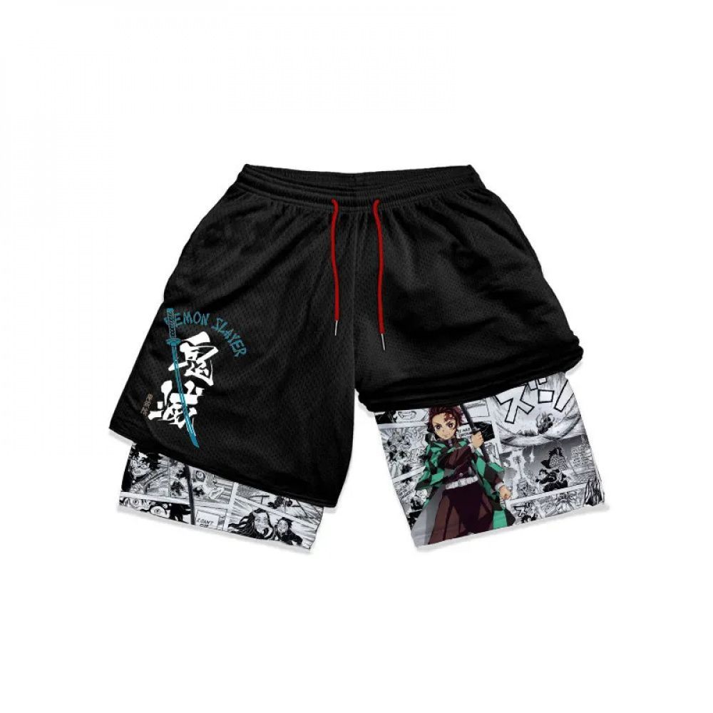 Shorts de Compressão Tanjiro Demon Slayer