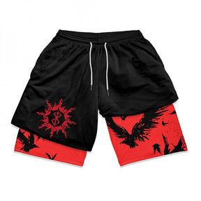 Shorts de Compressão V2 Berserk Crow