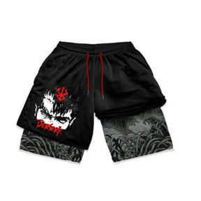 Shorts de Compressão v2 Berserk Guts Rain