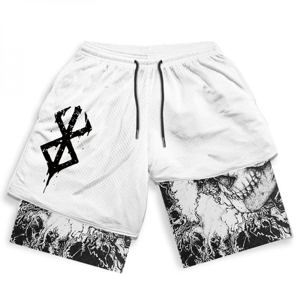 Shorts de Compressão V2 Berserk Skull